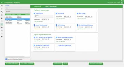 Felhasználói események