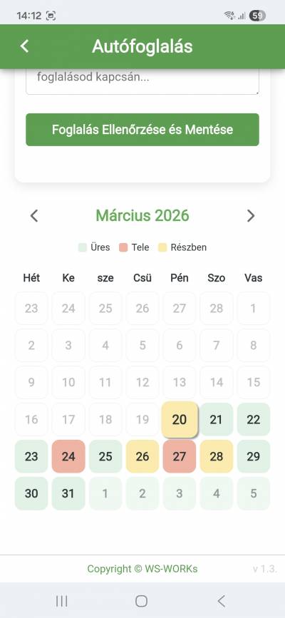 Kulcsos autó foglalás 2